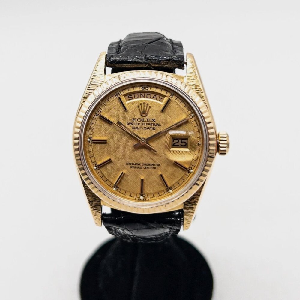 ROLEX 36mm CHAMPAGNE 18k Yellow Gold MENS PRESIDENT Watch